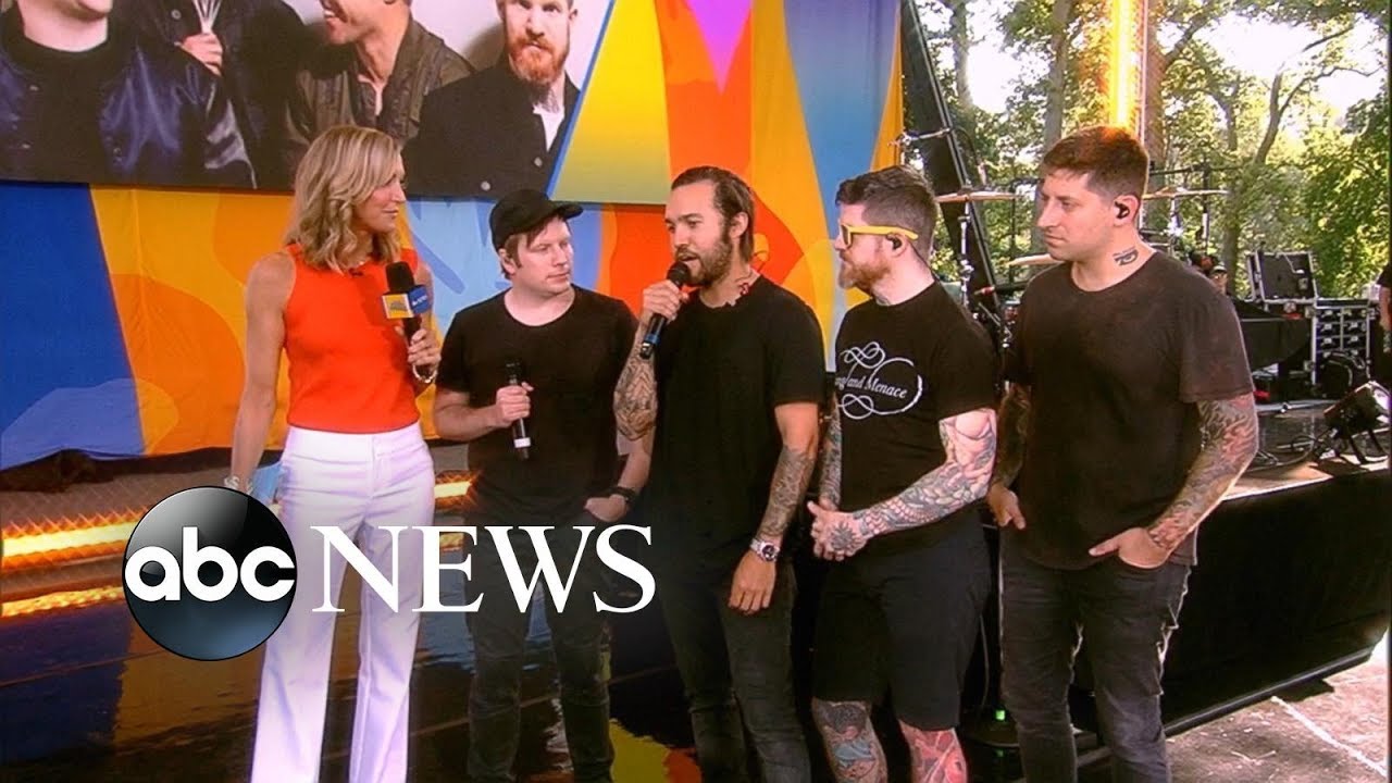 Fall Out Boy on GMA in Central Park