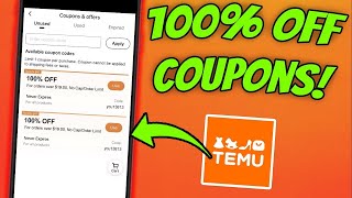 TEMU Coupon Code  Best Place To GET 100% OFF TEMU Promo Codes for Existing Customers!