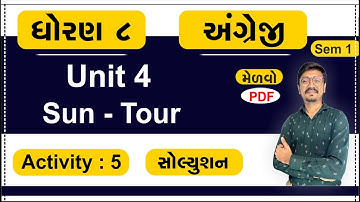 Std 8 English Unit 4, Activity 5, dhoran 8 English unit 4, dhoran 8 angreji ch 4, Std 8 English Ch 4