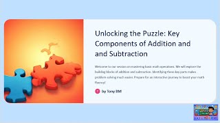 Unlocking the Puzzle: Key Components of Addition and Subtraction screenshot 1