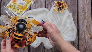 #1962 How Will Bees And Flowers Look In A Huge Resin Fish? by Pouring Your Heart Out 12,302 views 1 month ago 38 minutes