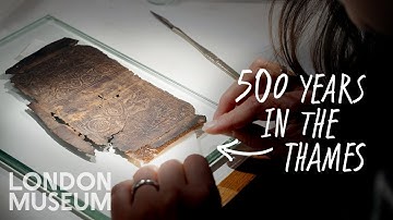 Conserving a medieval book cover | Behind the Scenes at London Museum