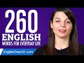 260 English Words for Everyday Life - Basic Vocabulary #13