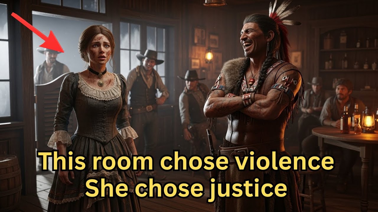 Команч насмехался, увидев в салуне городскую девушку с порванным платьем, но что произошло дальше?