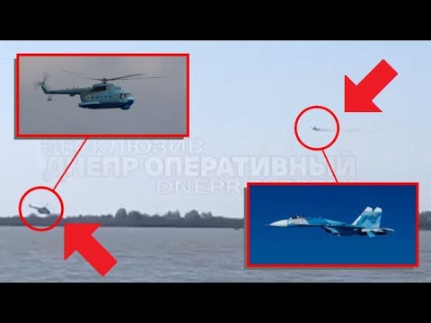 🔴 Russian Fighter Jet Tries To Down Ukrainian Helicopter With 30mm Cannon From Close Range