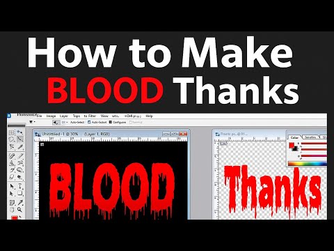 How to Create Blood Effect in Photoshop 7.0 | Horror Poster Design