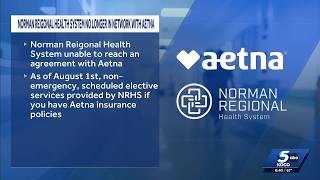 Norman Regional Health System no longer in network with Aetna