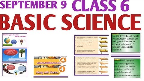 VICTERS STD 06 Basic Science Class 17l Chapter 4 Along with motion l STD 06 Basic Science Class 17