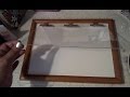 DIY Stamping Tool Using a picture frame ( Corky 2.0  DIY Stamp positioner for cheap