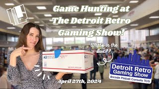 Game Hunting at the Detroit Retro Gaming Show! | vlog + game haul!