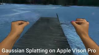Gaussian Splatting on Apple Vision Pro