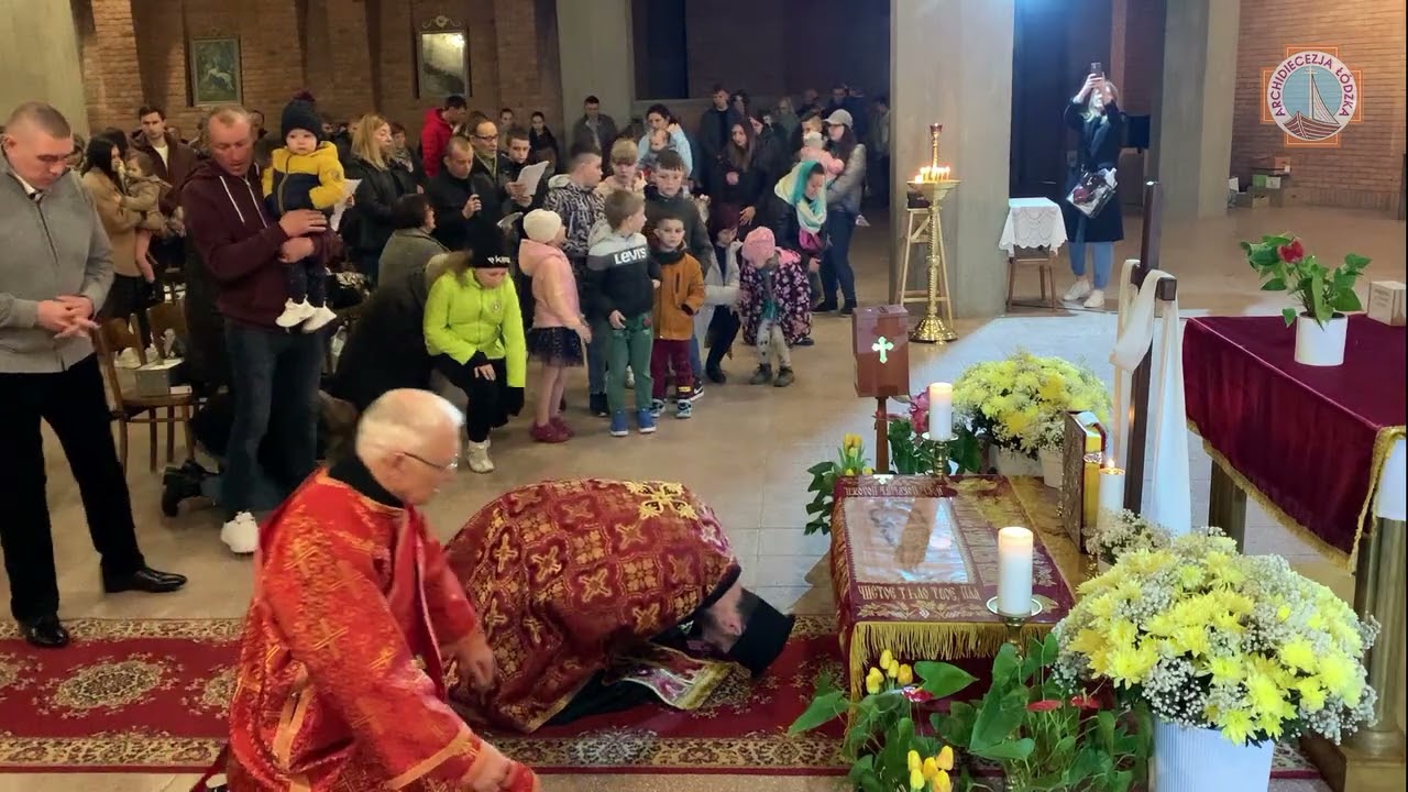 Przeniesienie płaszczenicy do Grobu Bożego I Cerkiew Greckokatolicka I Łódź 2022