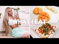 WHAT I EAT in a day | Healthy Recipes, Protein Snacks + Dessert!