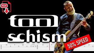 Tool - Schism (🔴50% Speed Bass Tabs | Notation) @ChamisBass  #toolbass #basstabs #chamisbass