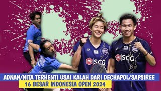 🔴LIVE - Adnan Maulana/Nita V Marwah Vs Dechapol P/Sapsiree T - Indonesia Open 2024