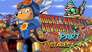 Retro Classic! Rocket Knight Adventures | Playthrough Part 1: Stages 1-4