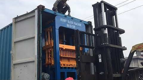 Henry Block Machinery QT4 20 fully automatic hydraulic system concrete block making machine  load th