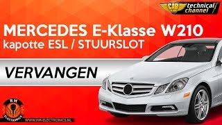 Mercedes E-Klasse W210 kapotte stuurslot ontgrendelen / vervangen