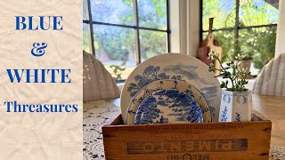 Blue & White Vintage Finds + Styling Inspiration