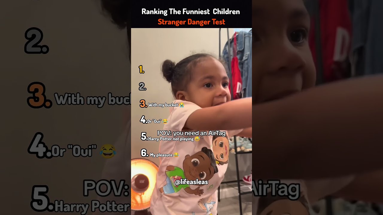 Ranking The Funniest Children Stranger Danger Test Baby Kids