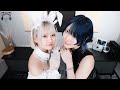 【ZIRO&緑埜】サキュバスと白バニーの戯れ♡【ASMR / 4K】