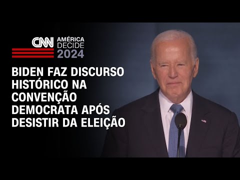 Biden faz discurso histórico na Convenção Democrata após desistir de eleição | AMÉRICA DECIDE hqdefault