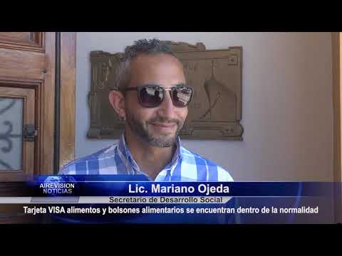 Mariano Ojeda   Tarjeta VISA alimentos y bolsones alimentarios