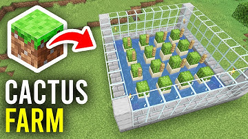 How To Make Automatic Cactus Farm In Minecraft - Full Guide
