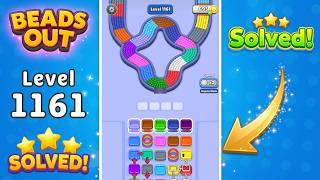 Beads Out - Level 1161 Walkthrough 🧩 | Solution & Gameplay (Voodoo) 🔴