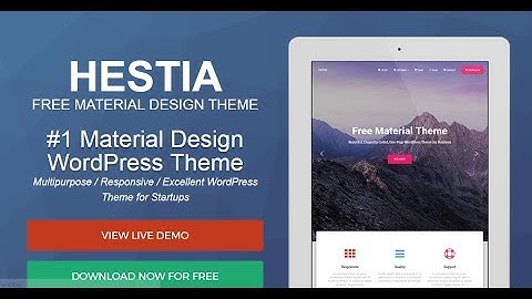 Hestia WordPress Theme Tutorial 1