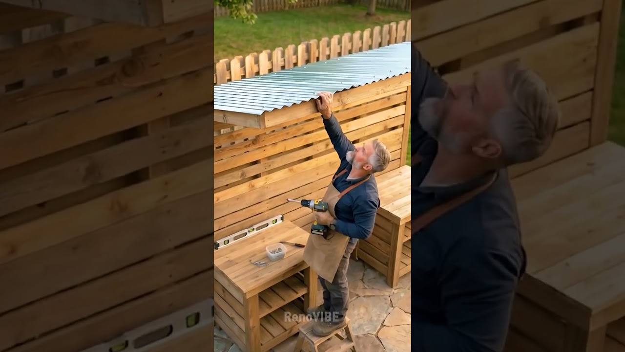 I Can't Believe How Good This Pallet BBQ Turned Out 🍖 #diy