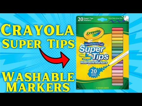 Crayola Super Tips Washable Markers 20-Count