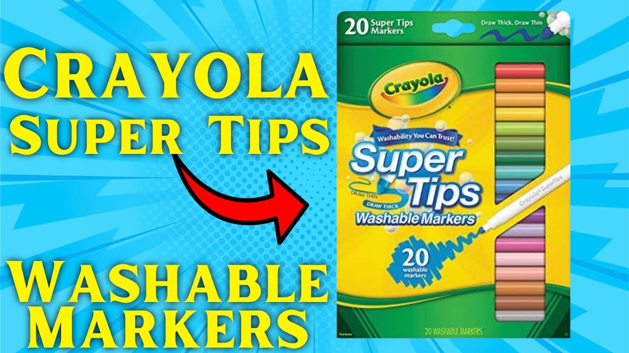 Crayola Washable Supertips Markers, Art Supplies, 50 Count