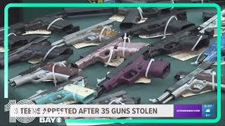 3 teens accused of breaking into Brooksville business and stealing 35 guns