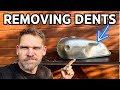How to remove dents from a motorcycle tank