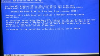 windows xp on a hp prodesk with no acpi support