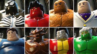 Все крупные персонажи в роликах LEGO Marvel Super Heroes (часть 1)