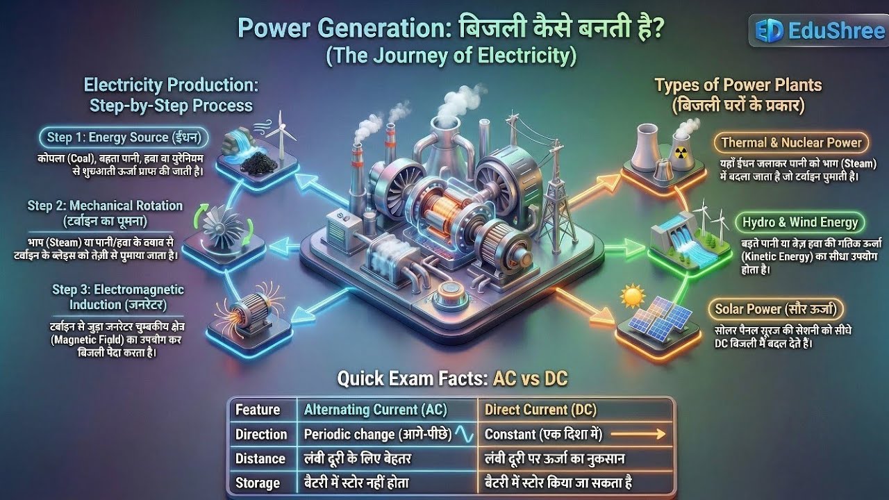 Electricity कैसे बनती है | How Electricity is Generated #electrical #facts #current 