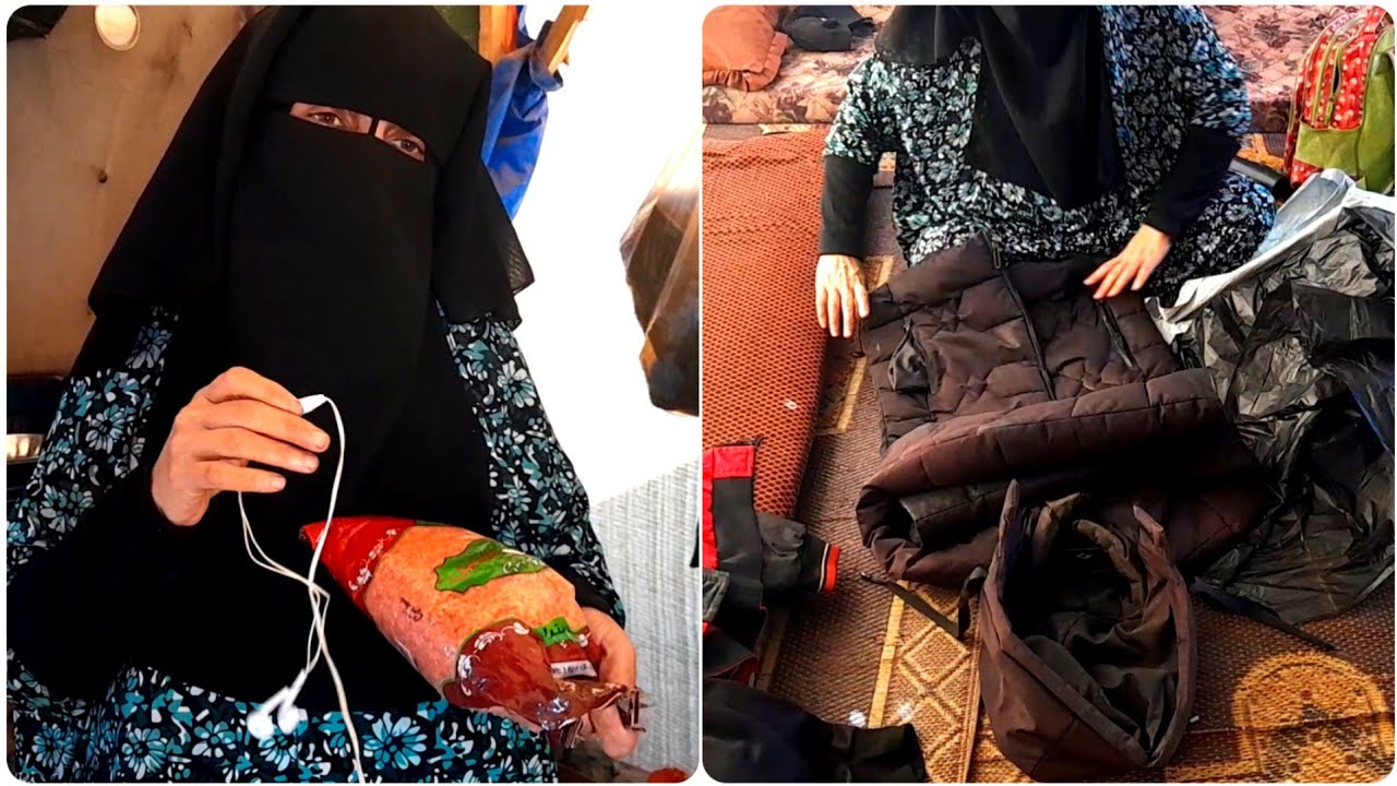 روتين كامل في الخيمة وسط الحر والتعب والخوف والمعانــ..ــاه والله يصبرنا