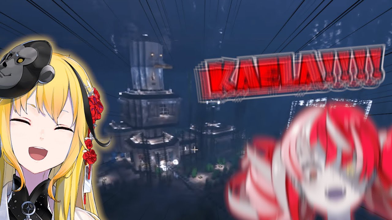 Ollie Visit Kaela's Insane Underwater Base, Gets Mind Break & Declare War 【HololiveID | Minecraft】