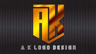 A K Professional Logo Design Tutorial | Pixellab Logo Design 🔥👌