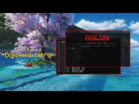 Epic Games Nitro Promo Generator v3.0 | Showcase - AxilonServices