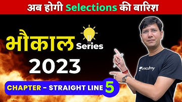 Straight Line  | Lecture - V | Manoj Chauhan