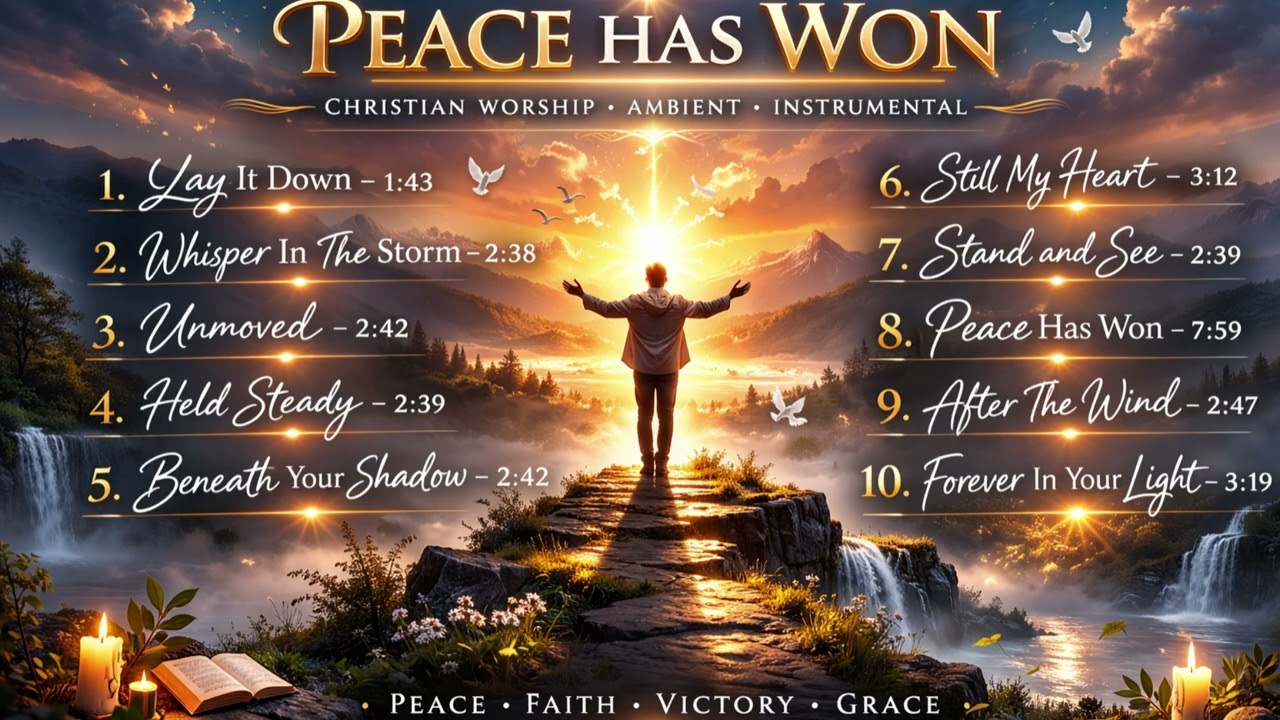 Мир восторжествовал | Инструментальная христианская музыка для молитвы, глубокого покоя и отдыха ...