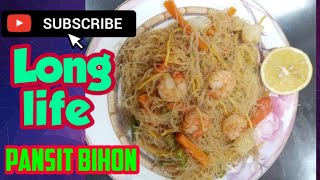 PANSIT BIHON WITH SHRIMP/MY SIMPLE COOKING OF CHINESE FOOD