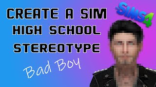 Creating a High School BAD BOY!!! Create a Sim Collab challenge!!