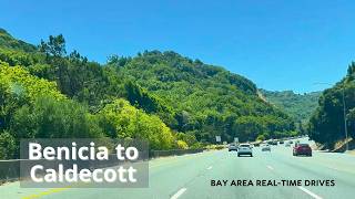 Benicia-Martinez Bridge to Caldecott Tunnel | I-680 & Hwy 24 (Real-Time Drive, No Music)