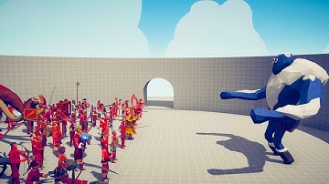 HOW MANY FACTIONS TO TAKE DOWN ICE GIANT - Totally Accurate Battle Simulator TABS
