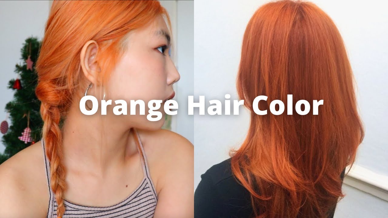 ย้อมผมสีส้ม ด้วยตัวเอง!! 🍊 + กัดโคนผมดำ... Orange Hair Color! | Kamkanwaa  - Youtube
