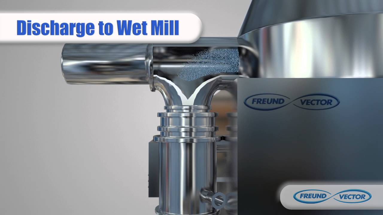 Vector Freund Freund-Vector GMXB High Shear Bottom Drive Granulation System - YouTube